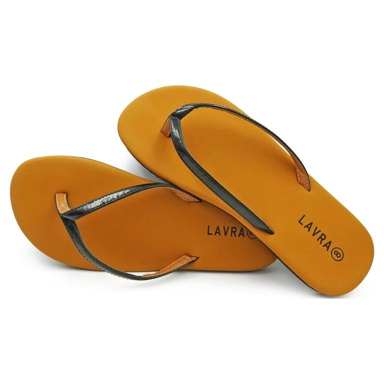 LAVRA Flip Flop Sandals Women | Comfortable Lightweight Summer Beach Shoes Quick-Dry Thong Flat S... | Walmart (US)