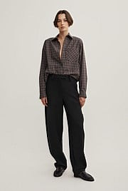 Check Shoulder Pad Shirt | Witchery (AU)