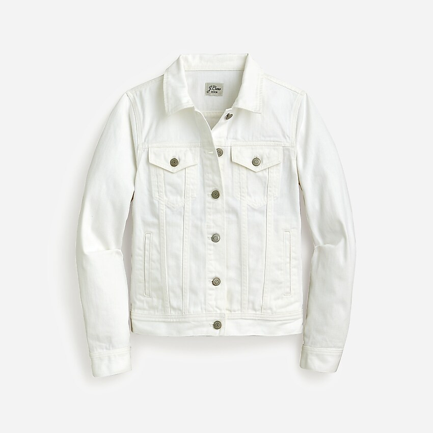 Classic denim jacket in white | J. Crew US