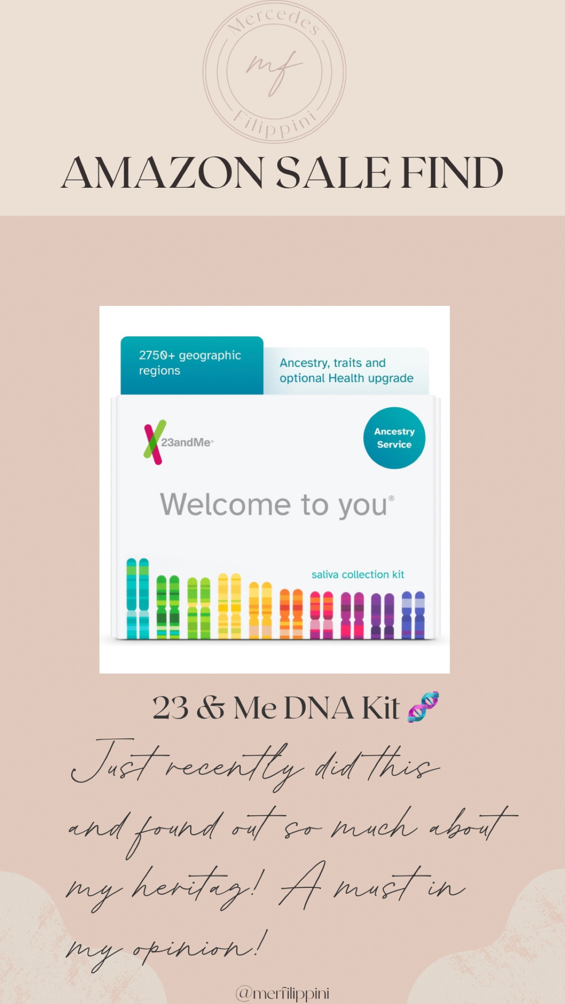 23 & me kit! 

#LTKsalealert #LTKfamily