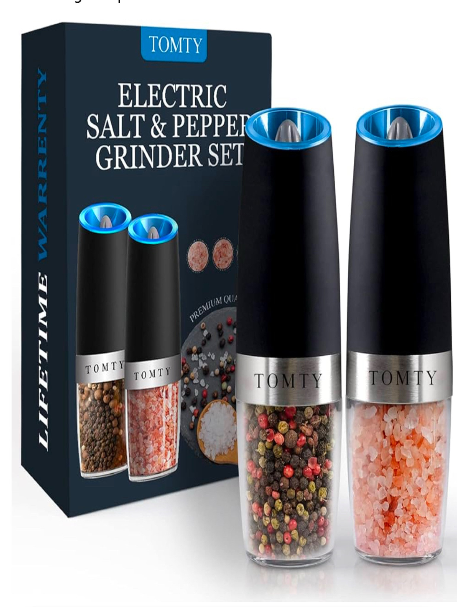 Gravity Electric Salt and Pepper Grinder Set White Elephant Gifts for Women Who Have Everything Grilling Men Kitchen Gadgets Housewarming Holiday Cooking Adults Idea Battery Operated Shakers Automatic


#LTKHoliday #LTKHome #LTKGiftGuide