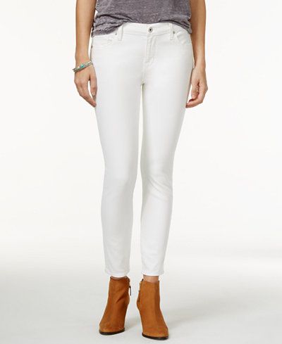 Lucky Brand Jeans Brooke Ankle Skinny White Wash Jeans | Macys (US)