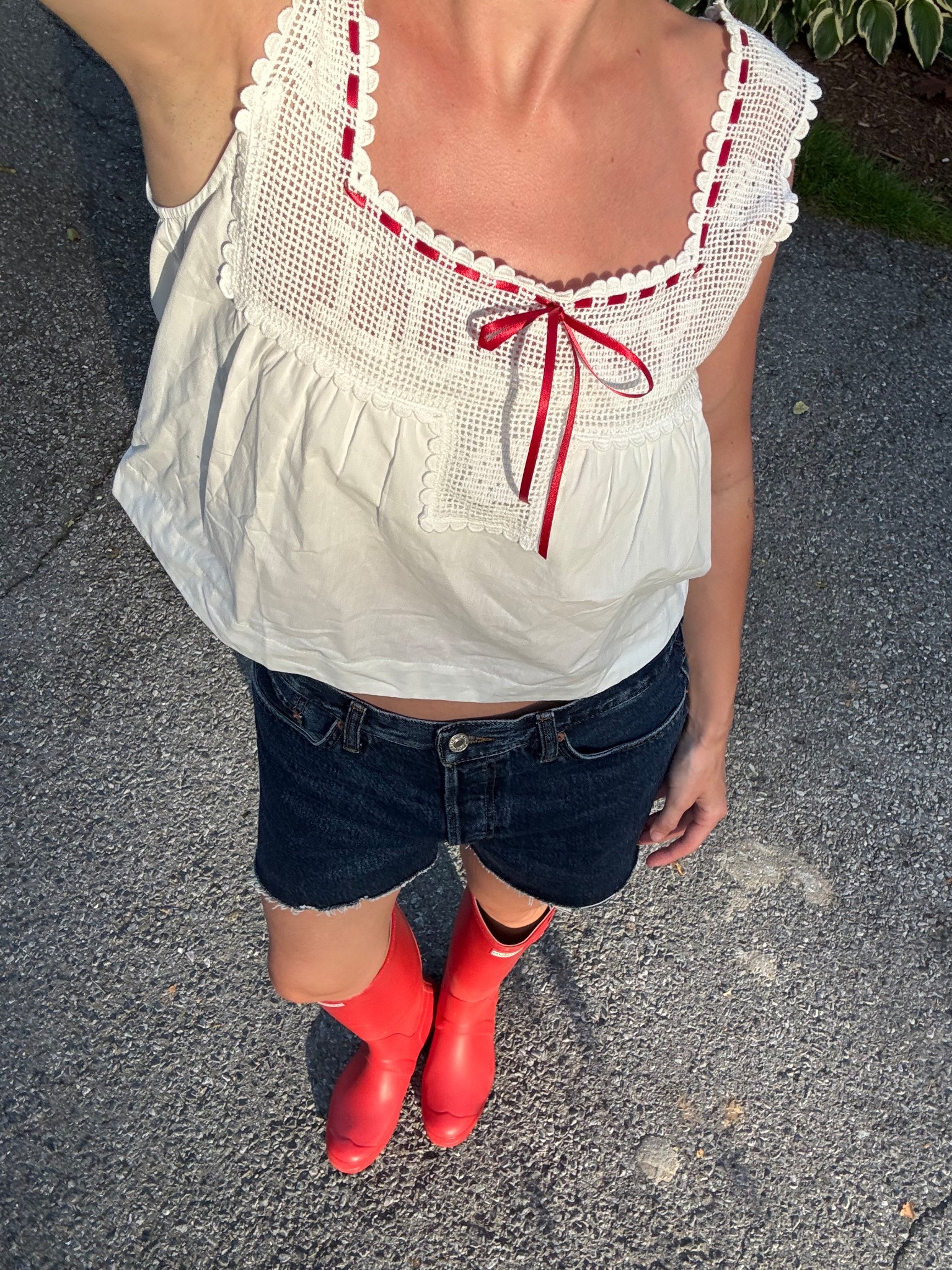 rain boots summer outfit