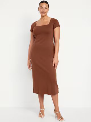 Square-Neck Midi Dress | Old Navy (US)