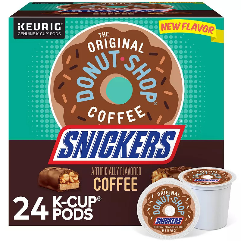 The Original Donut Shop Snickers Flavored Coffee, Keurig® K-Cup® Pods, Light Roast, 24 Count, None | Kohl's