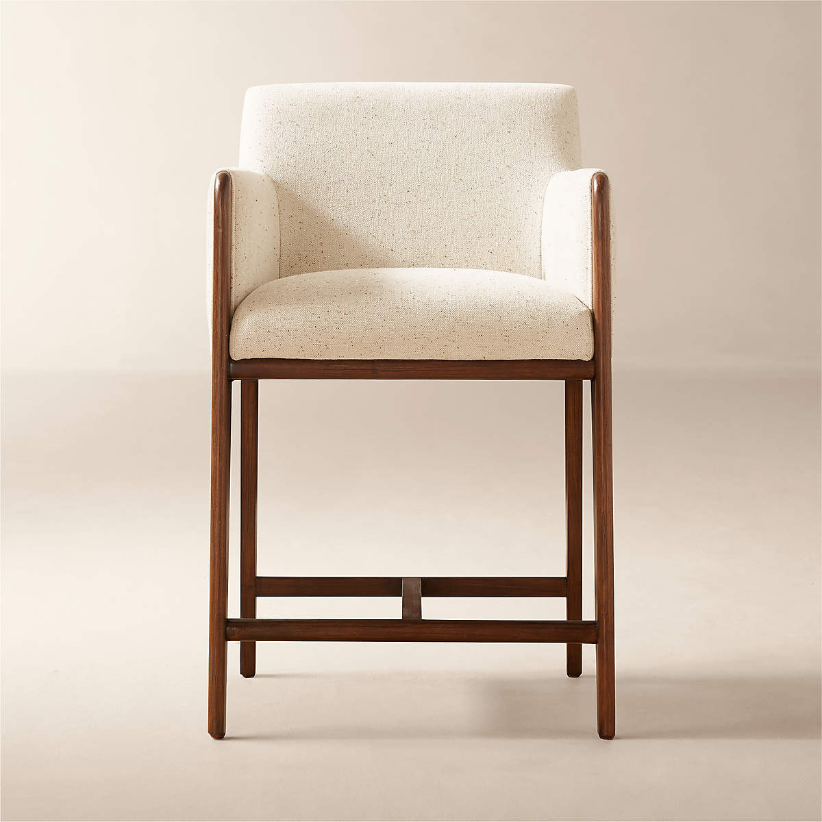 Casa Viva Brown Upholstered Counter Stool | CB2 | CB2
