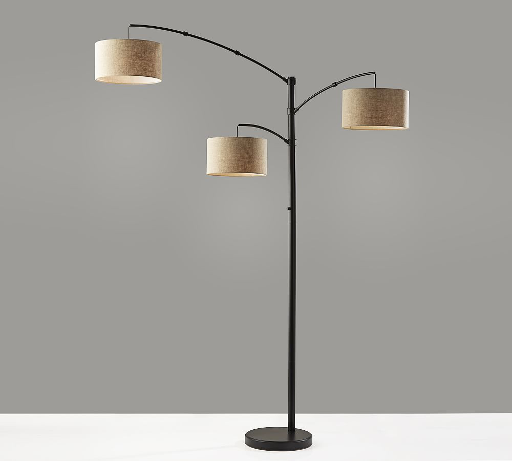 Brendan 3-Arm Metal Arc Floor Lamp (82") | Pottery Barn (US)
