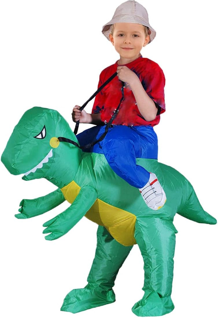 AOGU Inflatable Dinosaur Rider T-REX Costume Halloween Costume for Adults and Kids Inflatable Costum | Amazon (CA)