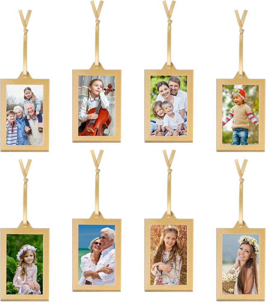 8 Pack Christmas Clear Hanging Photo Frame, 2x3 Inch Double-Sided Acrylic Small Photo Frame,Pictu... | Amazon (CA)
