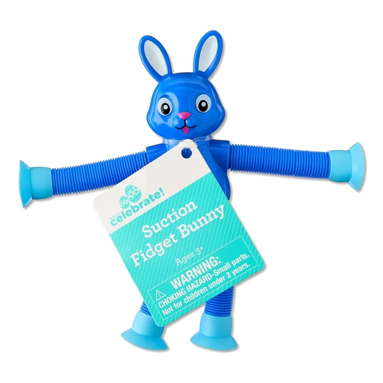 Suction Fidget Bunny, Blue, Easter by Way To Celebrate | Walmart (US)