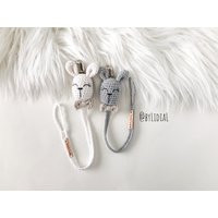 Crochet Pacifier Clip Bunny | Etsy (US)