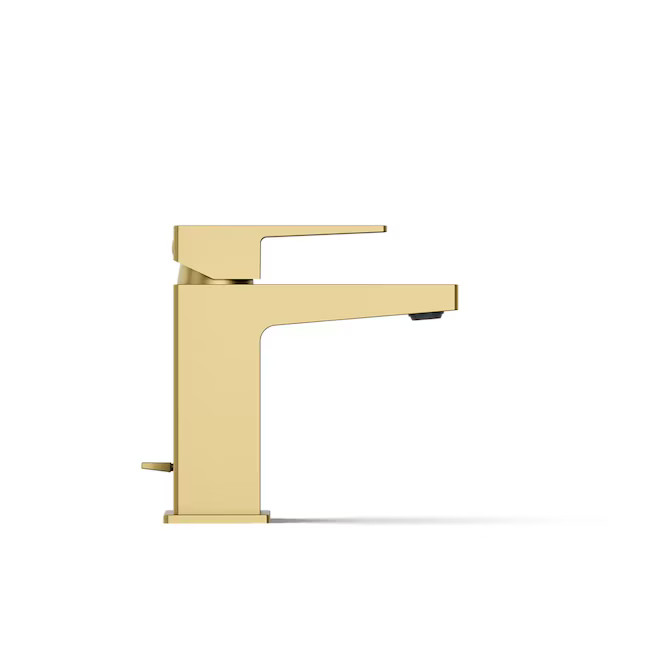 KOHLER Vibrant Brushed Moderne Brass Single hole 1-handle WaterSense Low-arc Residential Handle B... | Lowe's