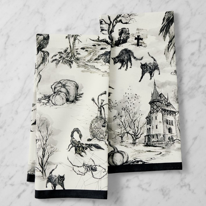 Spooky Soirée Tea Towels, Set of 2 | Williams-Sonoma