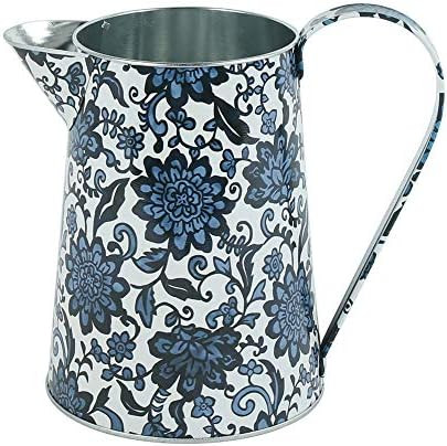 PHILPETY Shabby Chic Watering Can Galvanized Finish Metal Vase Country Rustic Pitcher Primitive J... | Amazon (US)