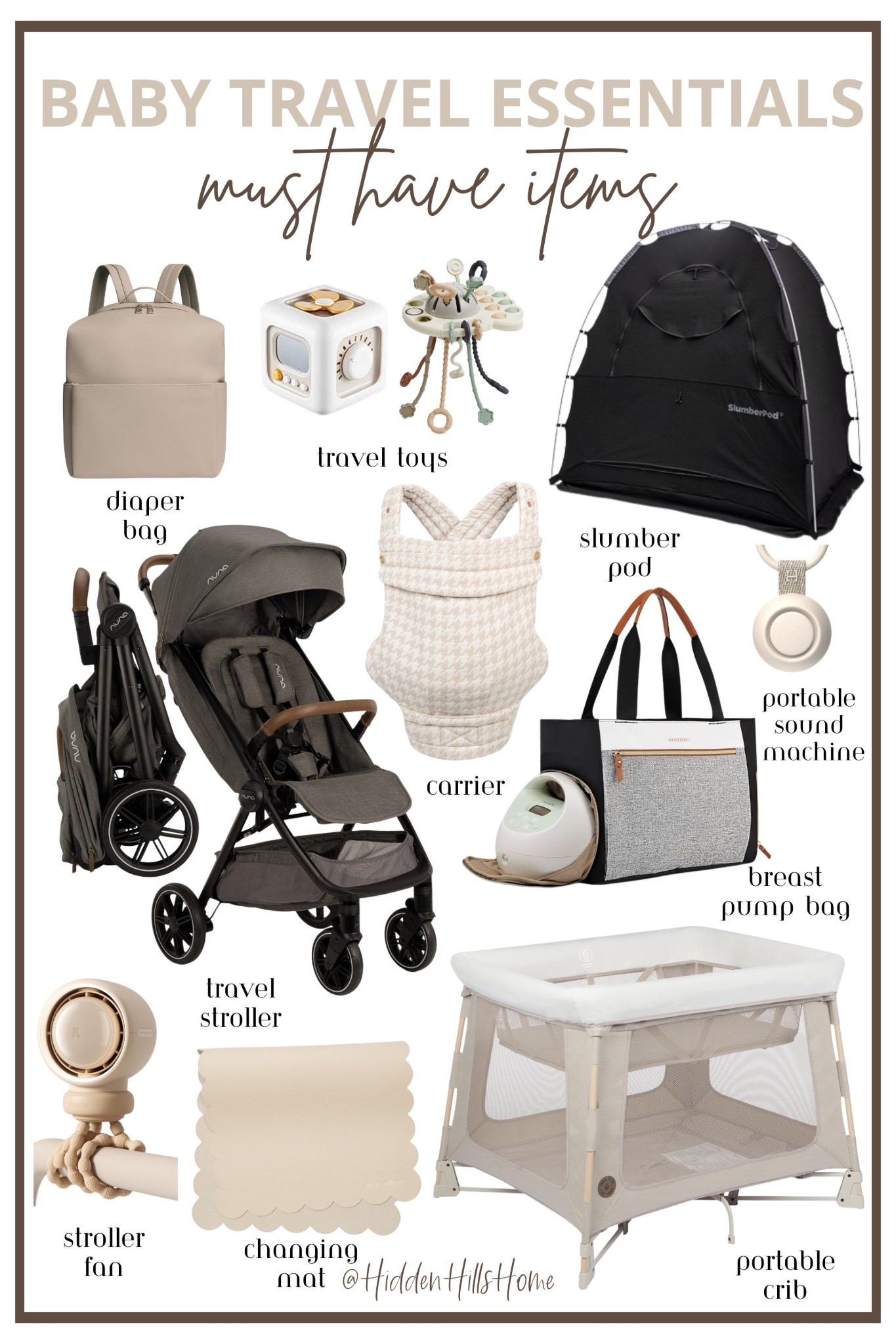 Baby travel essentials! Must have items when traveling with a baby, travel stroller, slumber pod, portable crib, diaper bag, baby travel finds #baby

#LTKFamily #LTKBaby #LTKKids