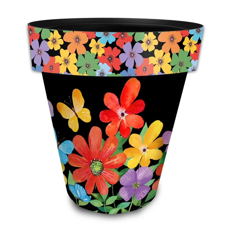 Briarwood Lane Whimsy Flowers Large Planter | Walmart (US)