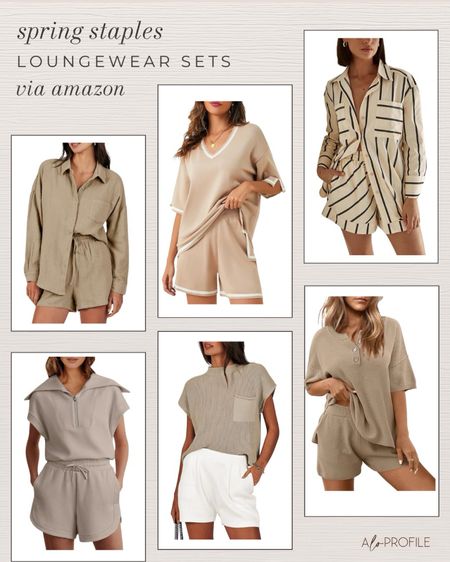 Amazon Fashion : Matching Loungewear Sets // Amazon spring fashion, Amazon finds, Amazon style, Amazon summer loungewear, Amazon prime deals, Amazon fashion finds