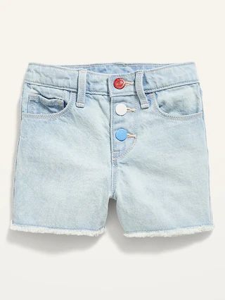 Snap-Fly Jean Cut-Off Shorts for Toddler Girls | Old Navy (US)
