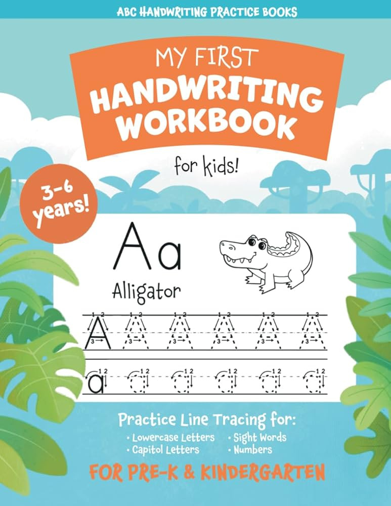 My First Handwriting Workbook for Kids!: Practice Line Tracing for Lowercase Letters, Capital Let... | Amazon (US)