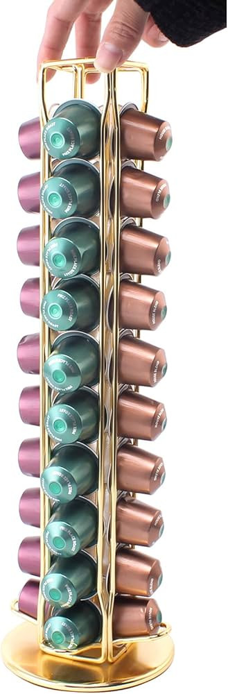 SEVENLINE Coffee Pod Holder Stand Compatible With Nespresso Original Pods Carousel Storage Rack C... | Amazon (US)