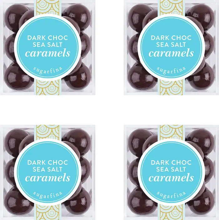 Dark Chocolate Sea Salt Caramel 3-Piece Candy Cubes | Nordstrom