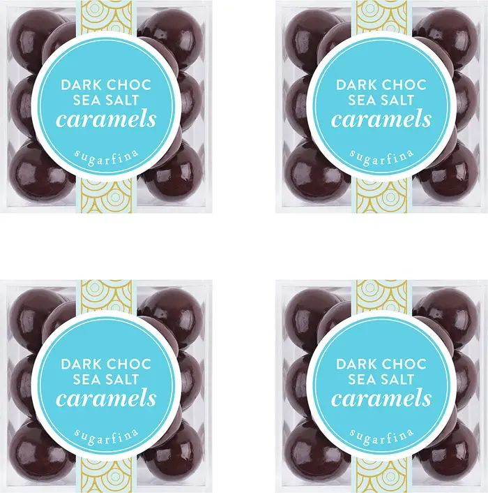 Dark Chocolate Sea Salt Caramel 3-Piece Candy Cubes | Nordstrom