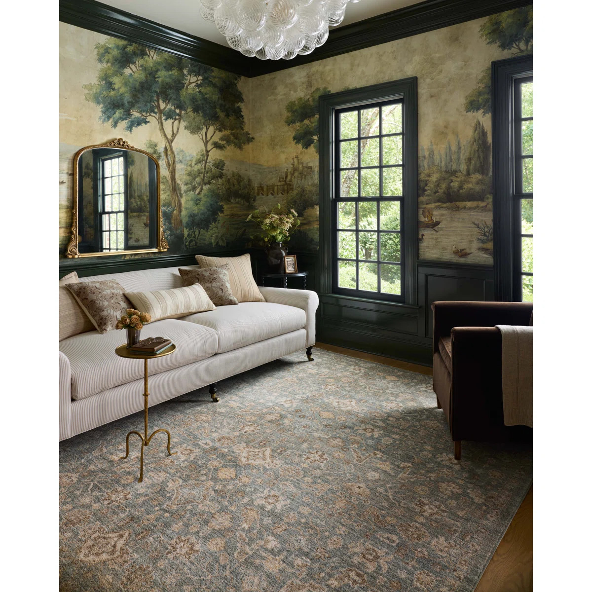 Chris Loves Julia x Loloi Palma Blue / Natural Area Rug | Wayfair North America
