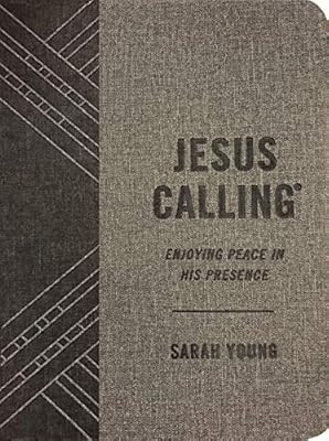 Jesus Calling, Enjoying Peace in His Presence, textured gray leathersoft, with full Scriptures | Amazon (US)