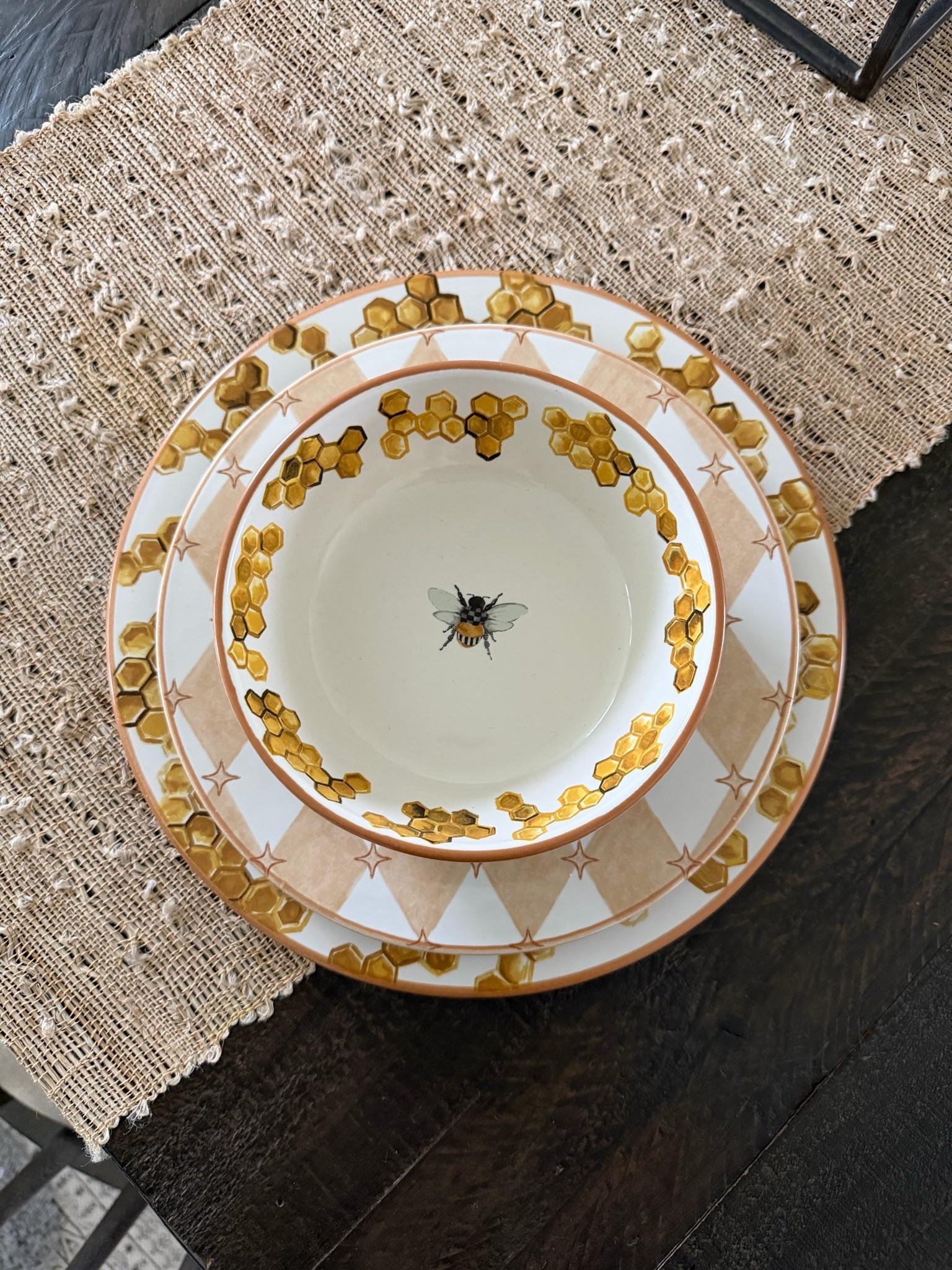Finally got my hands on the bee collection from MacKenzie-Childs! All of these are on major sale right now. 

The bee dinner plate is $29 from $60
The bee salad plate is $24 from $50
And the bowls are $24 from $50

#LTKSaleAlert #LTKHome