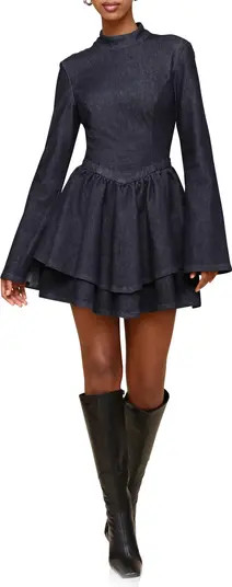 Long Sleeve Denim Minidress | Nordstrom