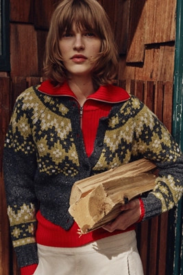 Stateside Crew-Neck Cardigan Sweater | Anthropologie (US)