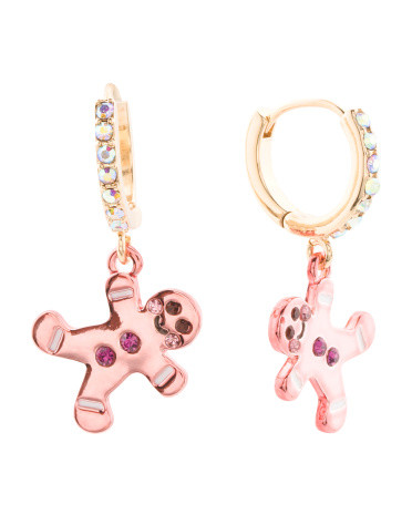 Gingerbread Man Hoop Earrings | TJ Maxx