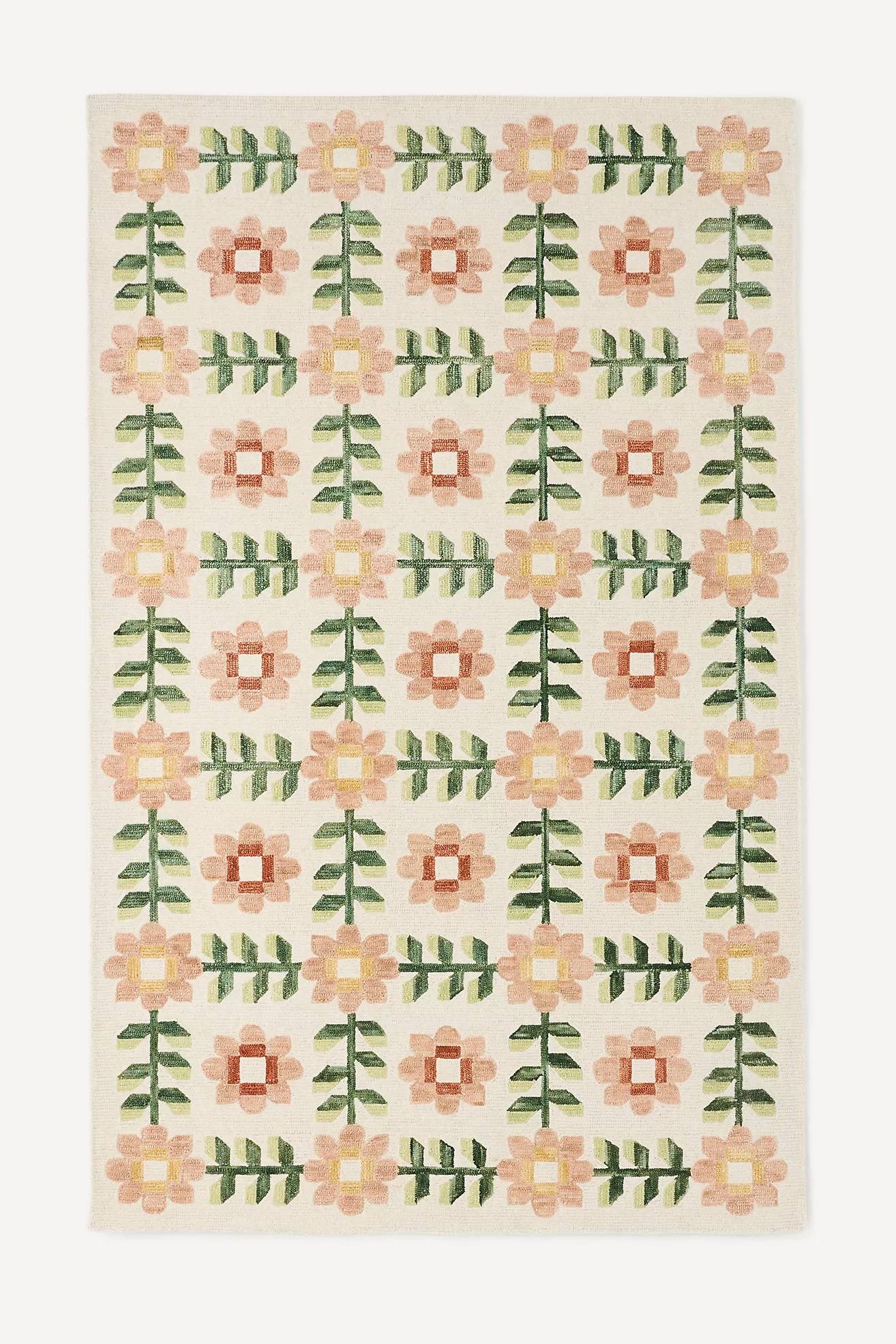 Arlington Tufted Wool Floral Rug | Anthropologie (US)