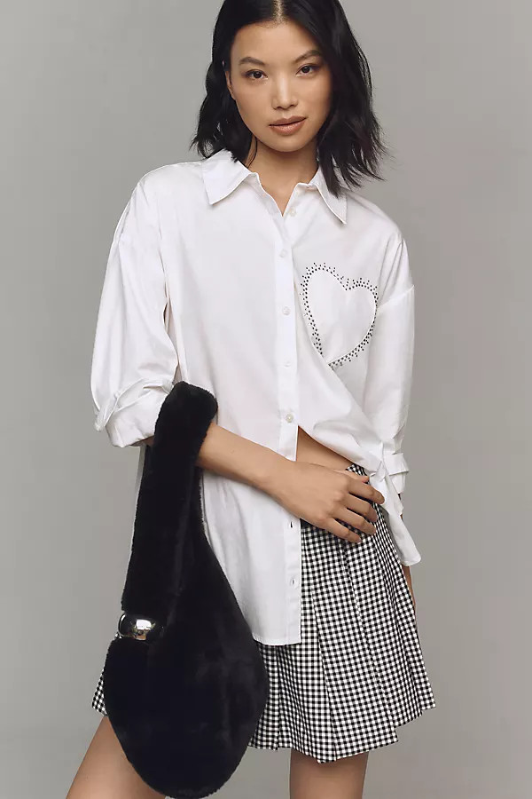 The Bennet Buttondown by Maeve: Heart Pocket Edition | Anthropologie (US)