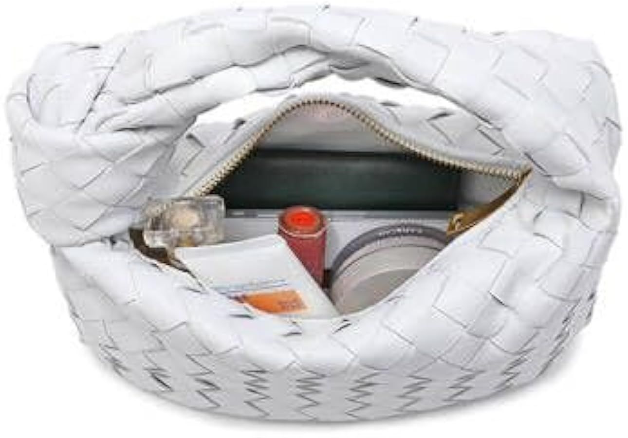 Genuine Leather Woven Handbag Tote Bag | Amazon (US)