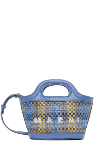 Blue & Brown Micro Tropicalia Tote | SSENSE