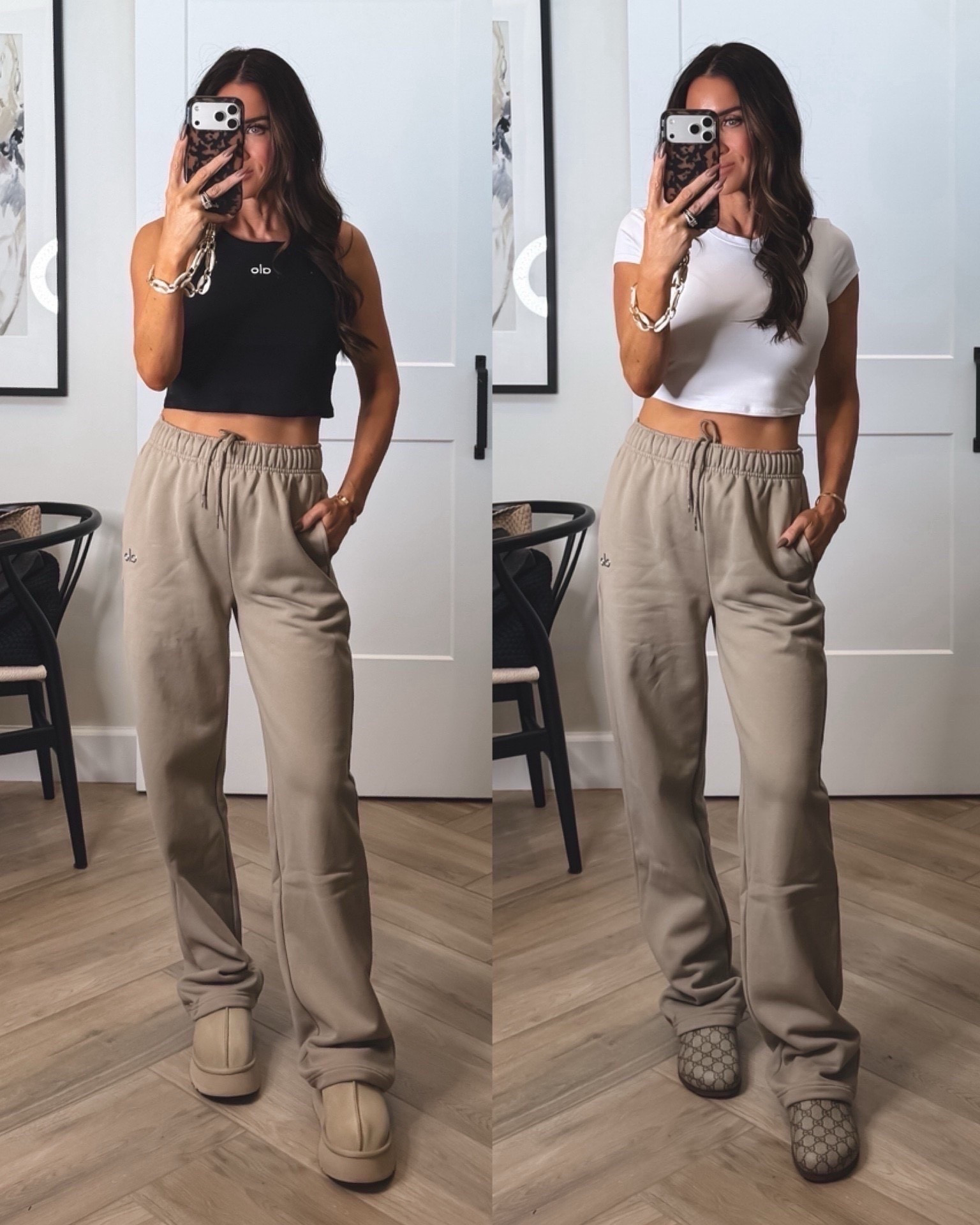The perfect sweatpants! The amount of times I’ve worn these recently 😳
They run big, size down, xxs
tan is color gravel
Sz medium in tank
Sz small in tee

@Alo Yoga 

Athletic wear, casual outfit ideas, mom style, lounge at home, ootd casual active wear


#LTKSeasonal #LTKmomlife #LTKootd