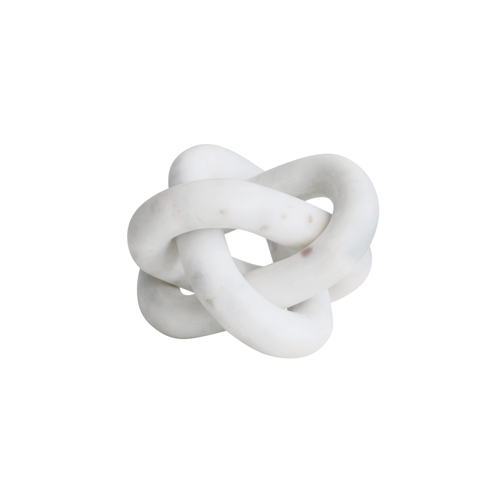Decorative Interlocking Marble Chain with 3 Links, White | Amazon (US)