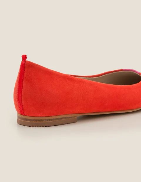 Frieda Flats - Post Box Red/Party Pink | Boden US | Boden (US)