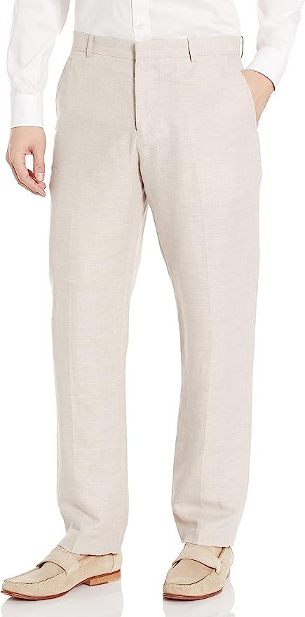 Perry Ellis Men's Regular Fit Linen Suit Pant (Waist Size 28-54 Big & Tall) | Amazon (US)