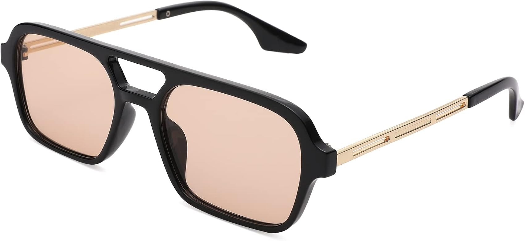 Pro Acme Vintage 70s Flat Pilot Aviator Sunglasses for Women Men, Rectangular Glasses UV400 Prote... | Amazon (US)