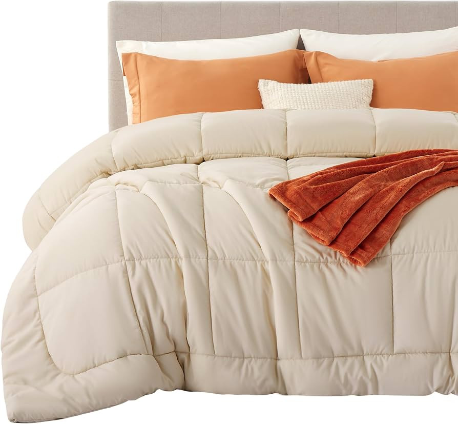 Bedsure Comforter Duvet Insert - Quilted Comforters King Size, All Season Duvet, GentleSoft Down ... | Amazon (US)