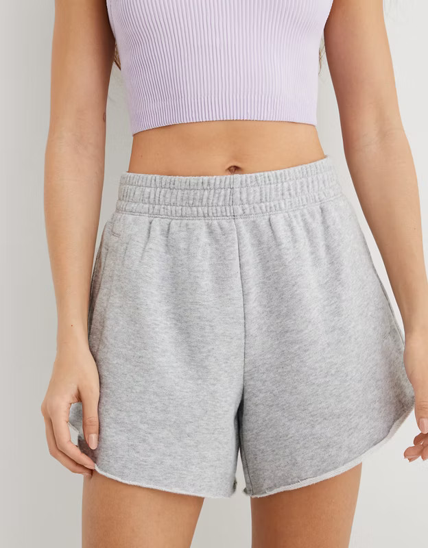 Aerie Fleece-Of-Mind High Waisted Short | Aerie
