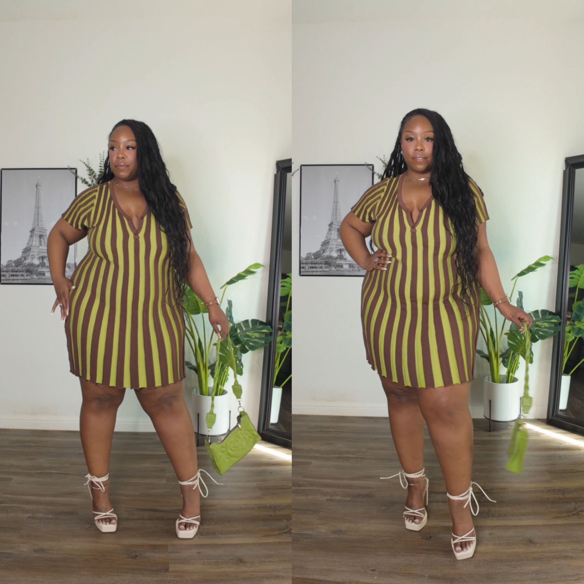 Brown and Green Dress Size 0X runs big

#LTKPlusSize #LTKootd #LTKMidsize
