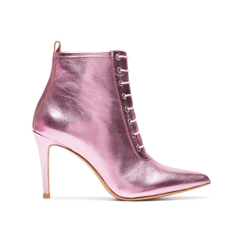 Kalda Bota de couro com cadarço 'Ringa 95' - Pink & Purple | FarFetch BR