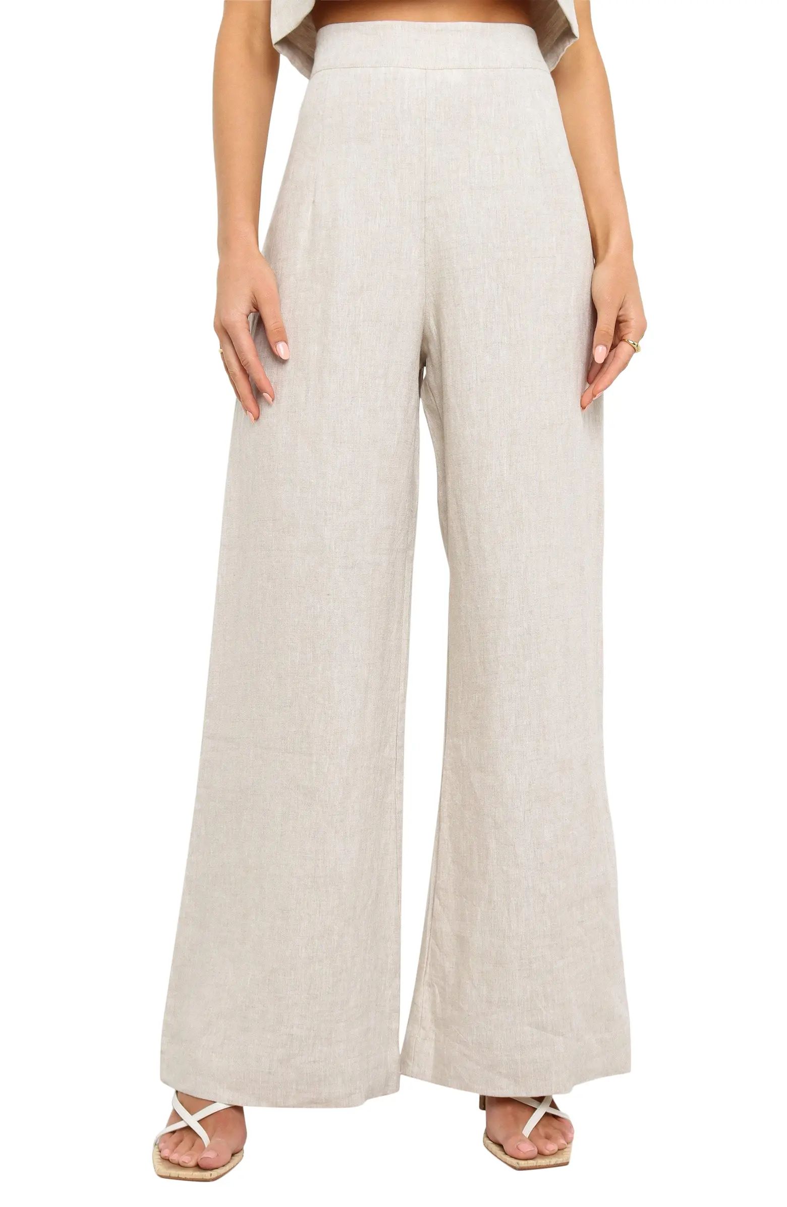 Devlin Linen Wide Leg Pants | Nordstrom