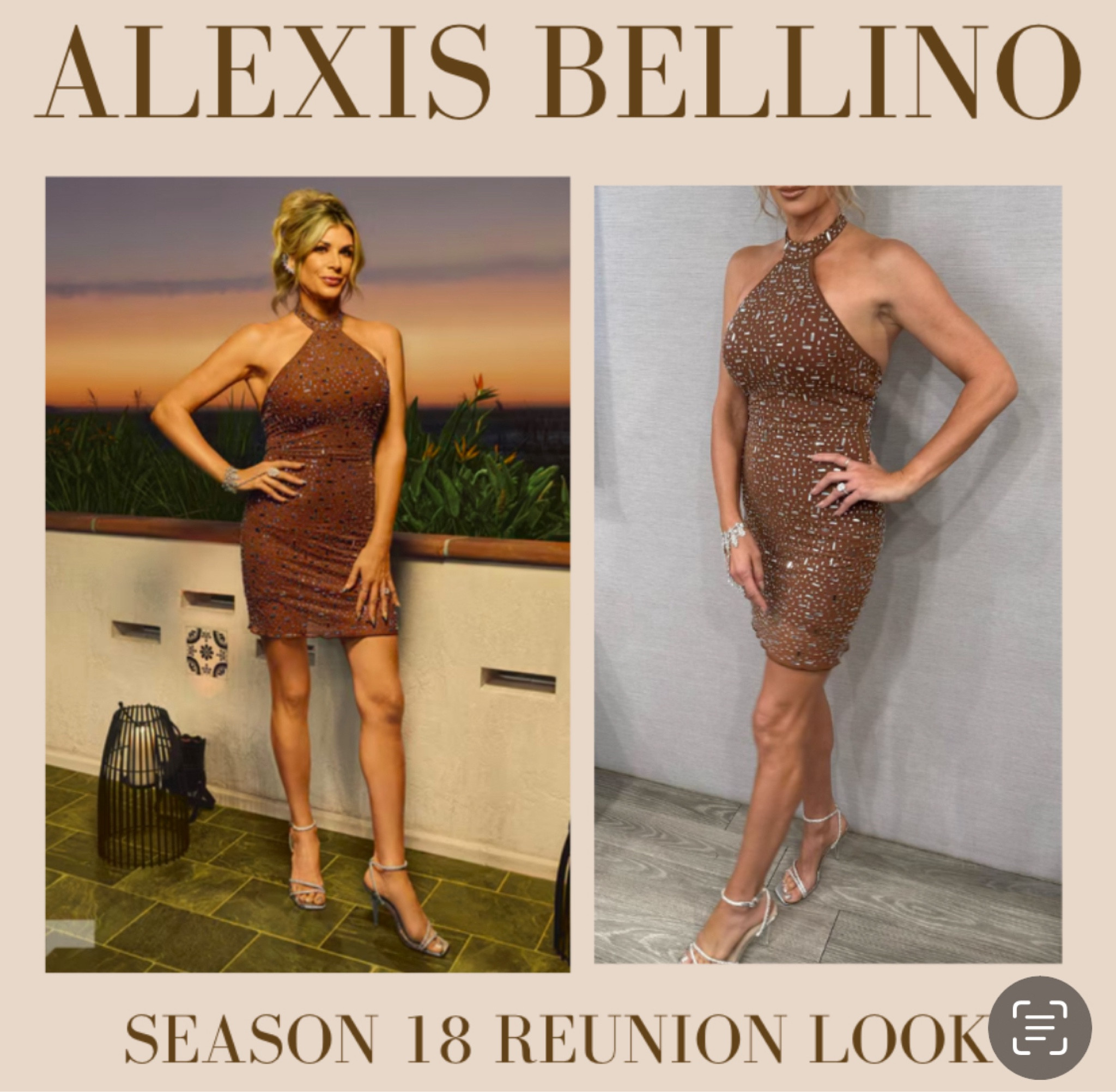 Alexis Bellino’s Season 18 Reunion Look is from @dnacouture_lagunaniguel 📸 + Info= Bravo TV