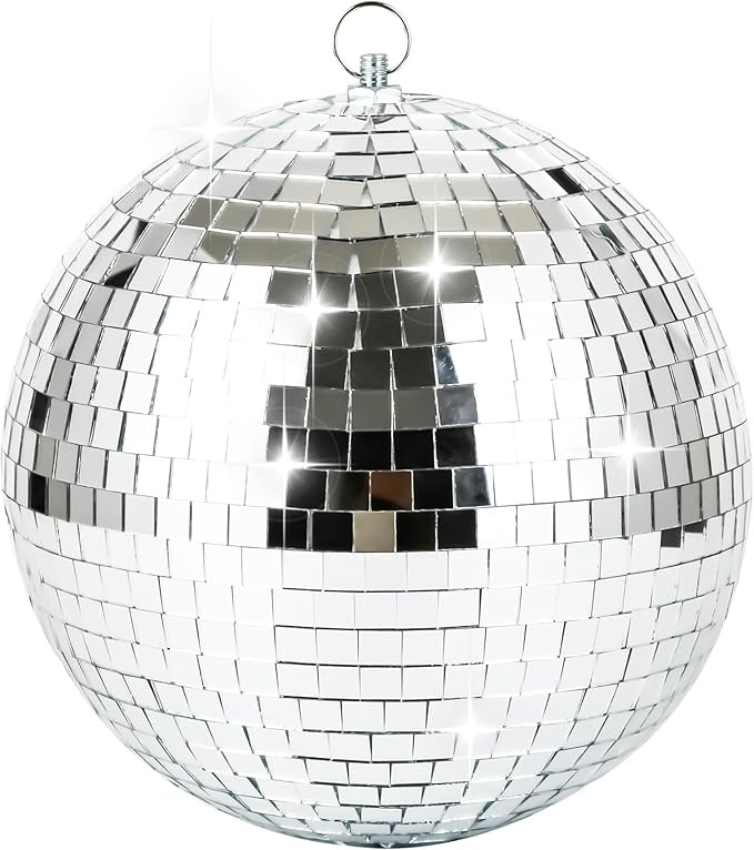 NuLink 8inch Disco Ball Decor Mirror Balls Hanging Disco for Party Decorations Wedding Home | Amazon (US)
