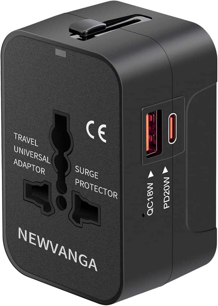 Travel Adapter USB C, Universal All in One Worldwide Travel Adapter Fast Charge GaN PD3.0 Type C ... | Amazon (US)