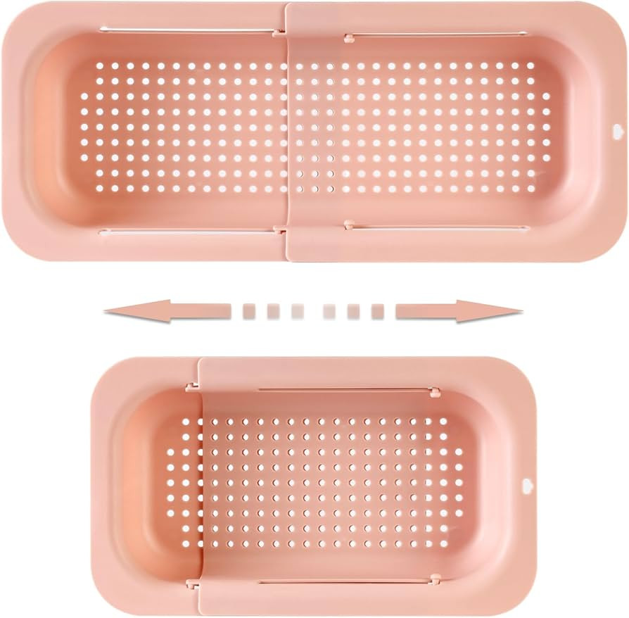 Extendable Sink Colander Strainer Basket - Wash Vegetables and Fruits, Drain Cooked Pasta and Dry... | Amazon (US)